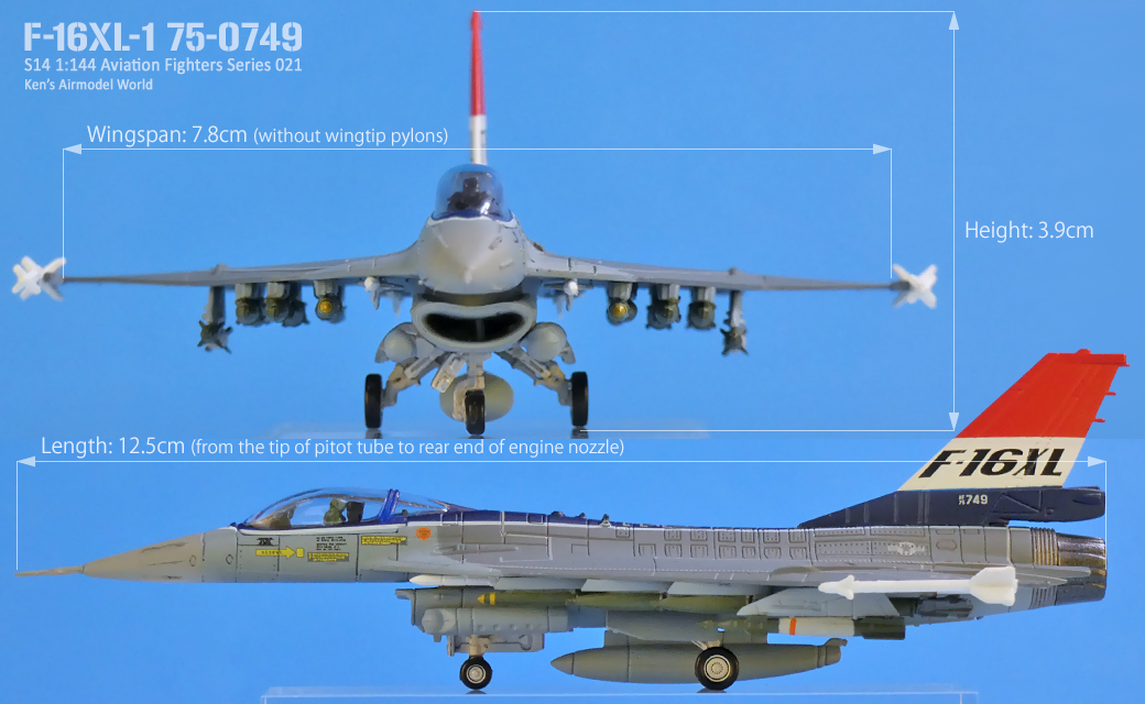 F-16XL U.S. Air Force XL-1 Prototype 75-0749 | Ken's Airmodel F-16XL U.S. Air Force XL-1 Prototype 75-0749 | Ken's Airmodel